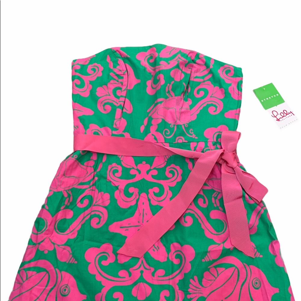 Lilly Pulitzer Strapless Scalloped Sienna Dress - Picture 2 of 6